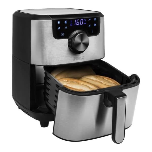 Princess Deluxe Digital Fritös 1500W 4,5L Silver