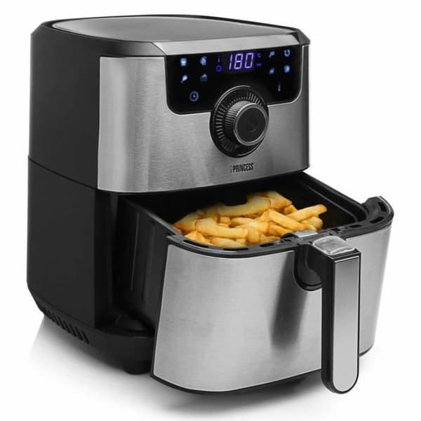 Princess Deluxe Digital Fritös 1500W 4,5L Silver