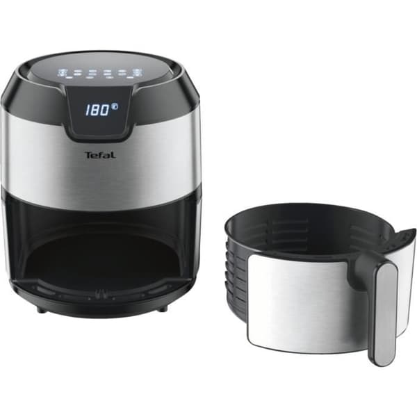 Tefal Fryer Easy Fry EY401D fritös Varmluftsfritös 4,2 L Unik Svart, Rostfritt stål Fristående 1500 W
