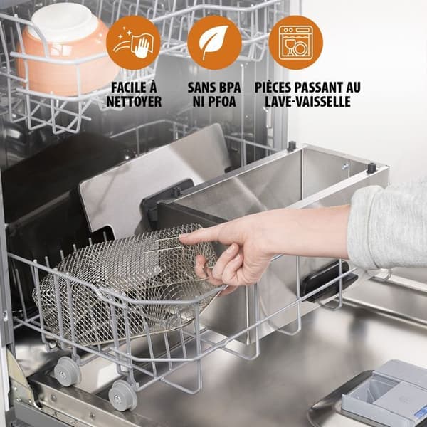 Tristar FR-6946 Fritös - Kallzon - Justerbar termostat - 2000 W - Rostfritt stål - Rostfritt stål/Svart - 3 L