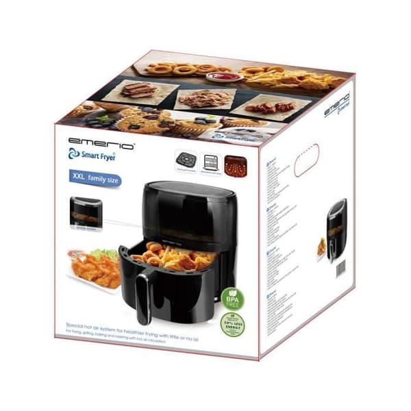Fritös med varmluft - EMERIO - AF-129329.3 - 1 500 W - Svart - Variabel temperatur