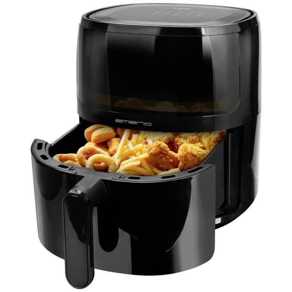 Fritös med varmluft - EMERIO - AF-129329.3 - 1 500 W - Svart - Variabel temperatur Svart