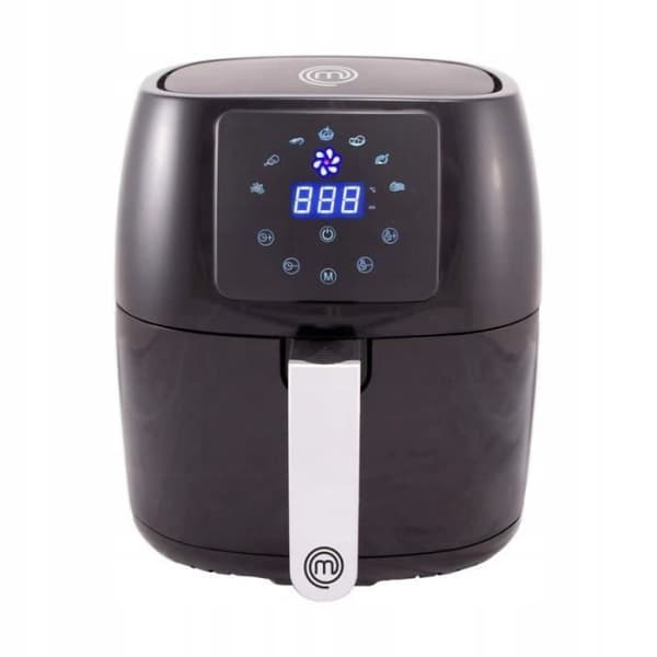 Masterchef Digital Hot Air Fryer 4,5 L Oljefri 1400W 80 - 200°C Timer Svart
