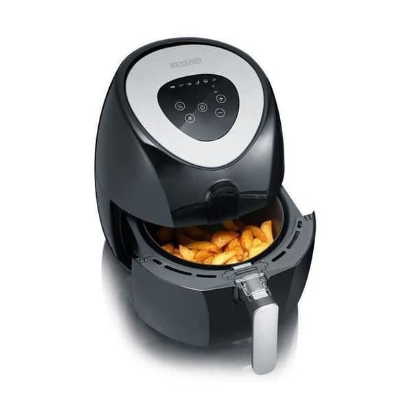 Fritös - SEVERIN - FR2430 - 3,2L - 1500W - Svart borstat rostfritt stål