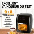 Miniatyrbild 2 av 6: Luftfritös - GOURMETmaxx - 12 l - 1800 W - Pekskärm - Multifunktionell