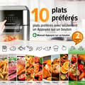 Miniatyrbild 3 av 6: Luftfritör - GOURMETmaxx - XXL Ugn - 12 l - 1800 W - Pekskärm, rotisserie