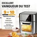 Miniatyrbild 2 av 6: Luftfritör - GOURMETmaxx - XXL Ugn - 12 l - 1800 W - Pekskärm, rotisserie