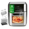 Miniatyrbild 1 av 6: Luftfritör - GOURMETmaxx - XXL Ugn - 12 l - 1800 W - Pekskärm, rotisserie