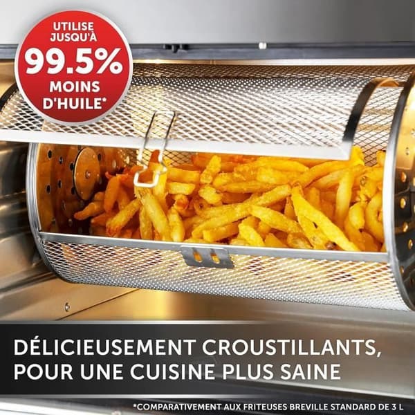 Breville Halo Rotisserie digital luftfritös extra stor 10L - Svart och Grå VDF127X