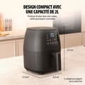 Miniatyrbild 3 av 4: Digital luftfritös Tristar FR-9015 - Utan olja - 6 matlagningsprogram - 2L - 1500W - Svart