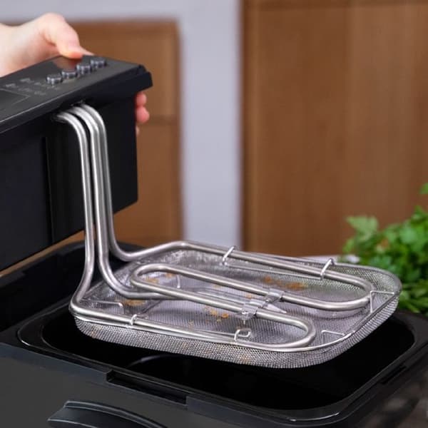 Fritös - Cecotec - CleanFry Luxury 3000 - 3,2 L - 2400 W - Svart rostfritt stål