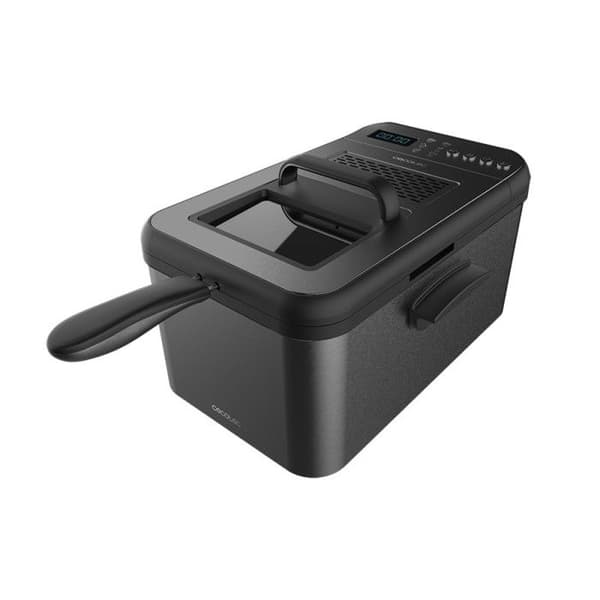 Fritös - Cecotec - CleanFry Luxury 3000 - 3,2 L - 2400 W - Svart rostfritt stål Svart
