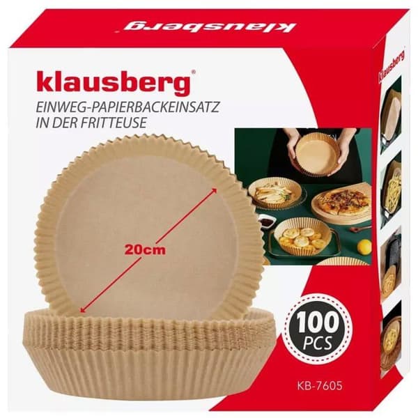 Fritös Klausberg - KB-7605 Kinghoff - Pappersinsats för matlagning i fritös Klausberg 20 cm