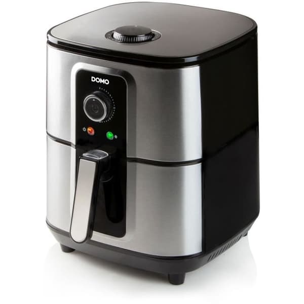 DOMO DO536FR - Deli-Fryer 5,5L - Varmluftsfritös - 1,5kg - 80° till 200°C - 30 min timer - Teflontank och korg