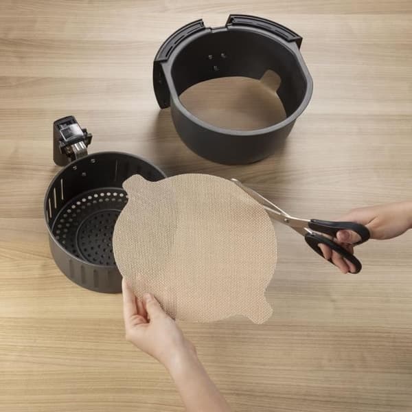 Infällningsskydd för varmluftsfrityr - Ej specificerat - 2 stycken - Beige - Återanvändbara - Non-stick
