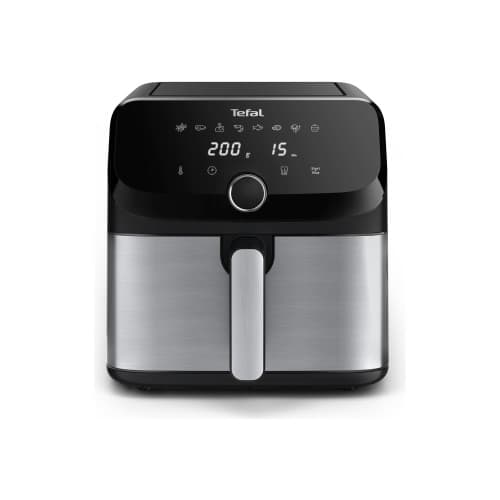 Tefal Easy Fry Mega EY855D10 - varmluftsfritös - rostfritt stål Svart, Rostfritt stål