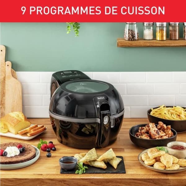 TEFAL Actifry Oljefri fritös, 1,2 kg, Temperaturreglering, Omrörarpaddel, Tillverkad i Frankrike, luftfritös FZ722815