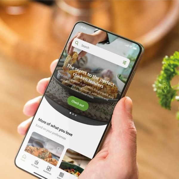 PHILIPS Airfryer NA352/04 - 9L dobbelttank - 8 madlavningsprogrammer - tilbehør inkluderet - 2750W