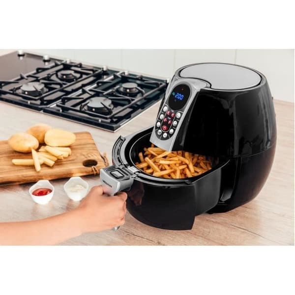 Oljefri varmluftsfritös - MD 17320 - Digital kontrollpanel - 8 program - 8 l - 1500W