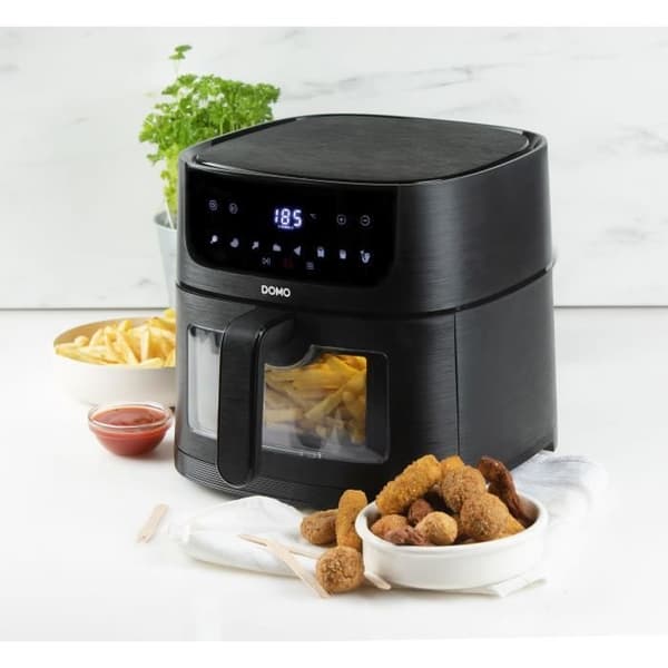 Kuumailmakeitin - DOMO - DO540FR - 6L - Digitaalinen näyttö - 8 ohjelmaa - Deli-Fryer