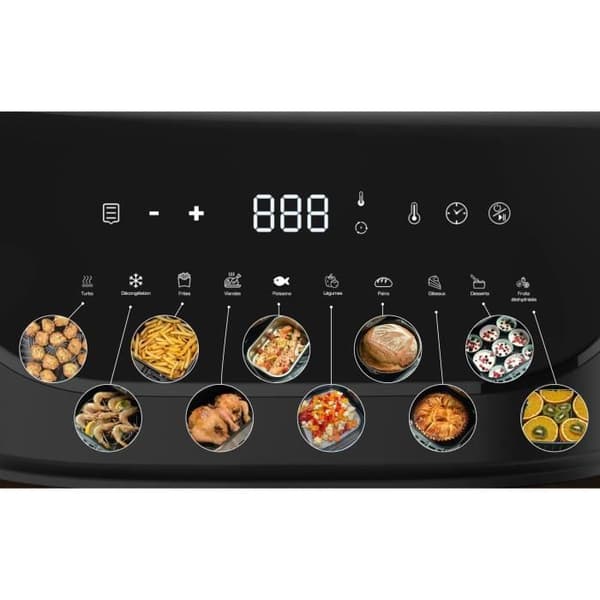 LITTLE BALANCE Oliefri frituregryde - Crousty Light XL - 7L kapacitet - Op til 1,3 kg pommes frites - 10 madlavningsprogrammer - 1600W