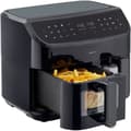 Miniatyrbild 4 av 5: Varmluftsfritös - MEDION - P20 XXL Twin - 2600 W - 2 korgar - 9 program - Svart