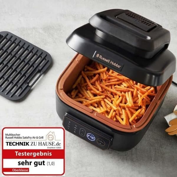 Multigrill Tevreden Air & Grill - Matlagning utan olja - Russell Hobbs 26520-56 - 7 program - Temperaturkontroll -
