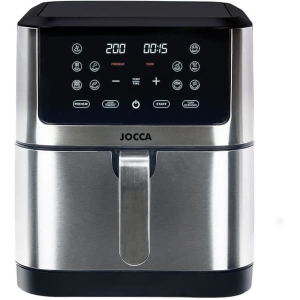Öljytön friteerauskeitin - JOCCA - 2193 - 8L - 1800 W - 30,3 x 38,3 x 35,1 cm - Ruostumaton teräs
