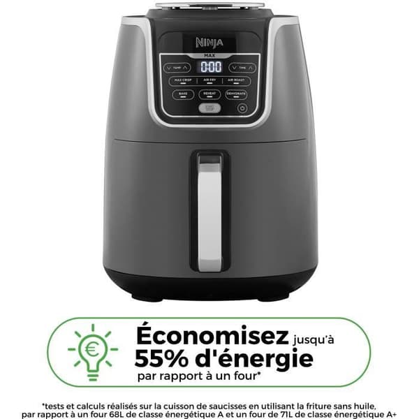 NINJA MAX AF160EU - Oljefri fritös - 6 förinställda tillagningslägen - Stor korgkapacitet 5,2 l - 1750 W