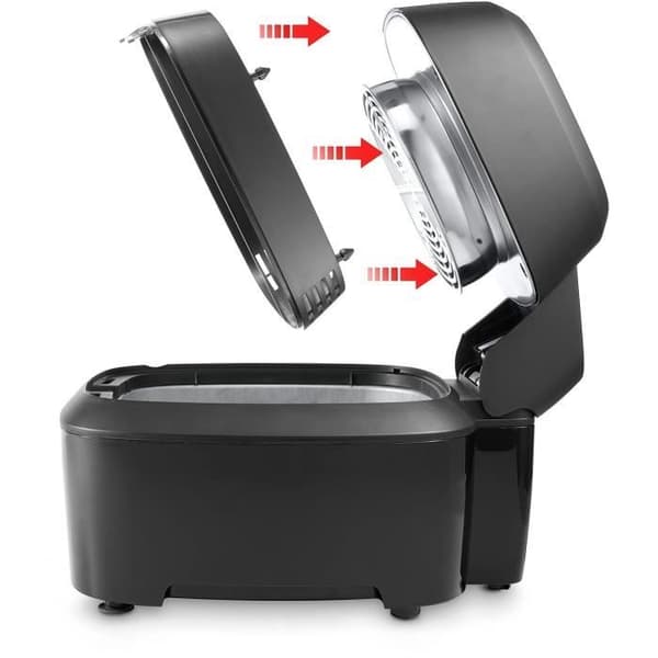 Delonghi FH2184 Öljytön Sähköinen Friteerauskeitin - Tilavuus: 1,25 kg - 1400 W - Tarttumaton Tankki
