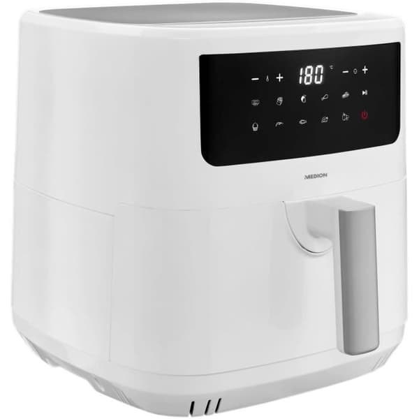 Varmluftfrituregryde - MEDION - 50073000 - 2150 W - Touchskærm - 9 programmer - Hvid