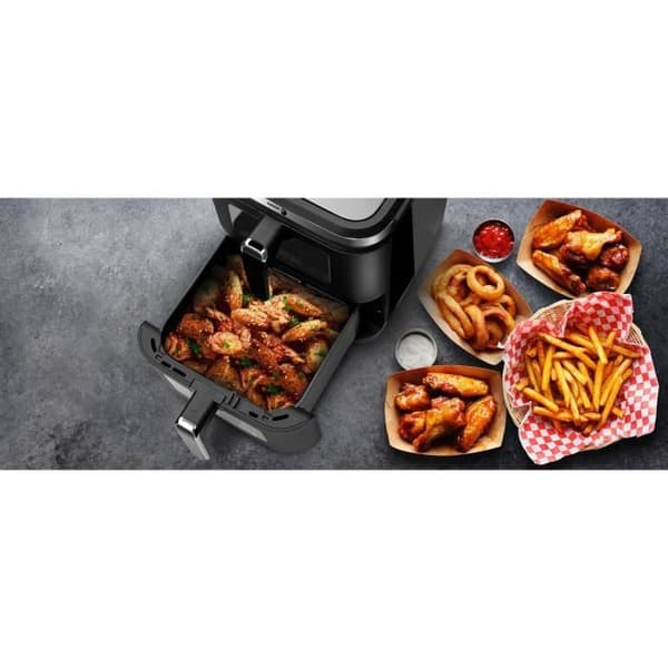 FAGOR Oliefri Frituregryde - Airfryer FGD11 - 11L Kapacitet - 5,5L Dobbelttanke - 12 Madlavningsprogrammer - 2800W