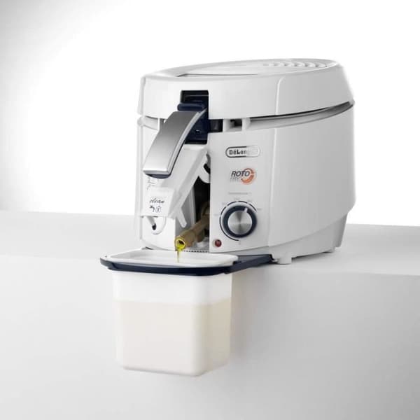 DELONGHI F38436 RotoFry Classic sähköinen rasvakeitin - valkoinen