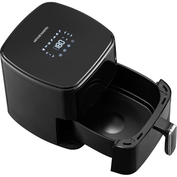 Oliefri frituregryde - ARTHUR MARTIN - Airfryer 5 L - 1400 W - Touchscreen - 7 forudindstillinger til madlavning - Sort