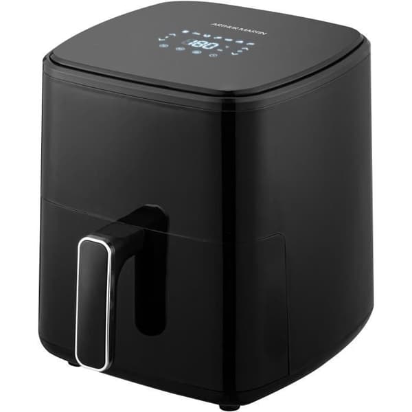 Oliefri frituregryde - ARTHUR MARTIN - Airfryer 5 L - 1400 W - Touchscreen - 7 forudindstillinger til madlavning - Sort
