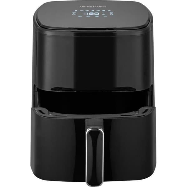 Oliefri frituregryde - ARTHUR MARTIN - Airfryer 5 L - 1400 W - Touchscreen - 7 forudindstillinger til madlavning - Sort
