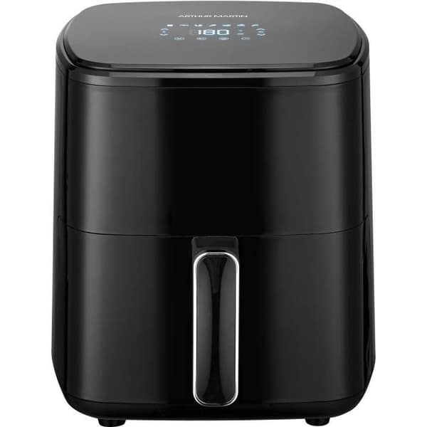 Oliefri frituregryde - ARTHUR MARTIN - Airfryer 5 L - 1400 W - Touchscreen - 7 forudindstillinger til madlavning - Sort