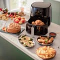 Miniatyrbillede 6 af 6: Philips Airfryer XL Oliefri frituregryde 3000 HD9270/70. 1.2 kg. Rapid Air-teknologi. 7 forudberegninger. sort