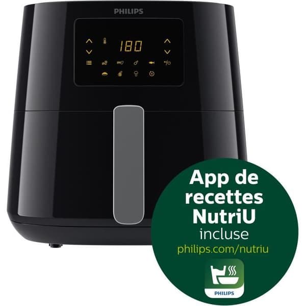 Philips Airfryer XL Oliefri frituregryde 3000 HD9270/70. 1.2 kg. Rapid Air-teknologi. 7 forudberegninger. sort