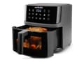 Miniatyrbild 3 av 5: Nutribullet CRISPLITE VISION air fryer (black/silver, 2,000 watts, 8-liter basket, with viewing window)