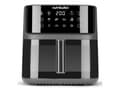 Miniatyrbild 4 av 5: Nutribullet CRISPLITE VISION air fryer (black/silver, 2,000 watts, 8-liter basket, with viewing window)