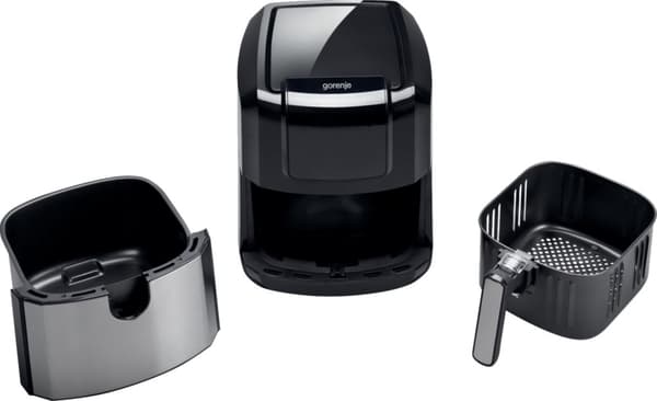 Gorenje AF1700DB frituregryde Enkelt 5 L Indbygget 1700 W Varmluftfrituregryde Sort, Metallisk