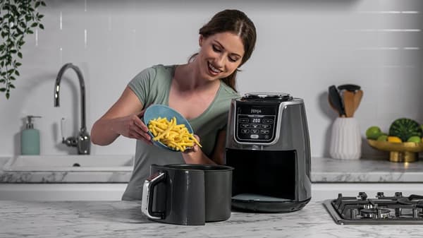 Ninja AF160 Enkel 5,2 L Fristående 1750 W Varmluftsfritös Grå