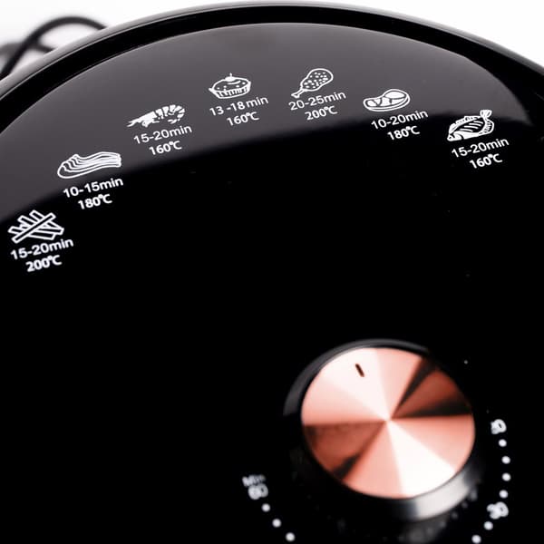 Nexxt Mini Airfryer på 2,6 liter med 8 matlagningsprogram – 1000W – Svart