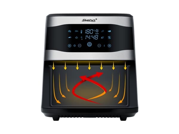 Steba HF 8000, Varmluftsfritös, 8 l, 80 ° C, 200 ° C, 60 min, Single