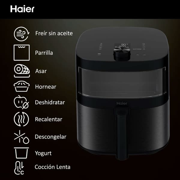 Luftfritös Cecotec HAF5TWA 011 Svart 2000 W 6,5 L