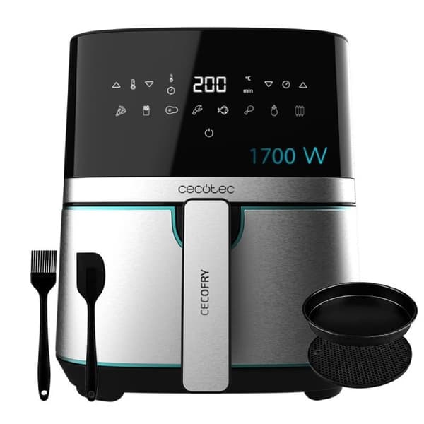 Cecotec Fritös utan olja Cecofry Full Inox Pro 5500 med tillbehör