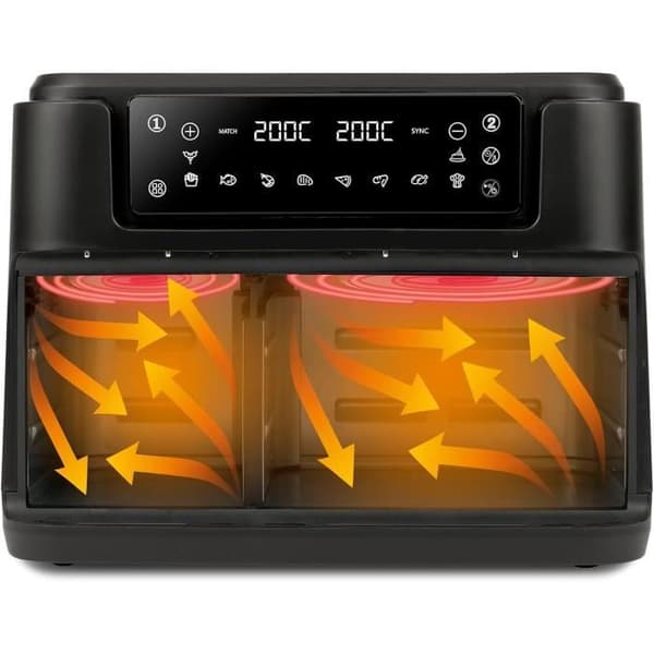Airfryer - Girmi - FG26 - 2400 W - 9 Liters - Digital skärm - Utan BPA-PFOA