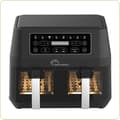 Miniatyrbild 1 av 2: Fritös utan olja LITTLE BALANCE - Crousty Light Duo - Dubbel kammare 9L - Upp till 1,8kg pommes frites - 9 tillagningsprogram - 2460W
