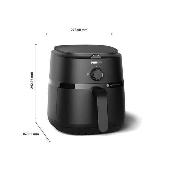 Varmluftsfrituregryde Philips Sort 1500 W